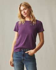 women's premium slub crew tee